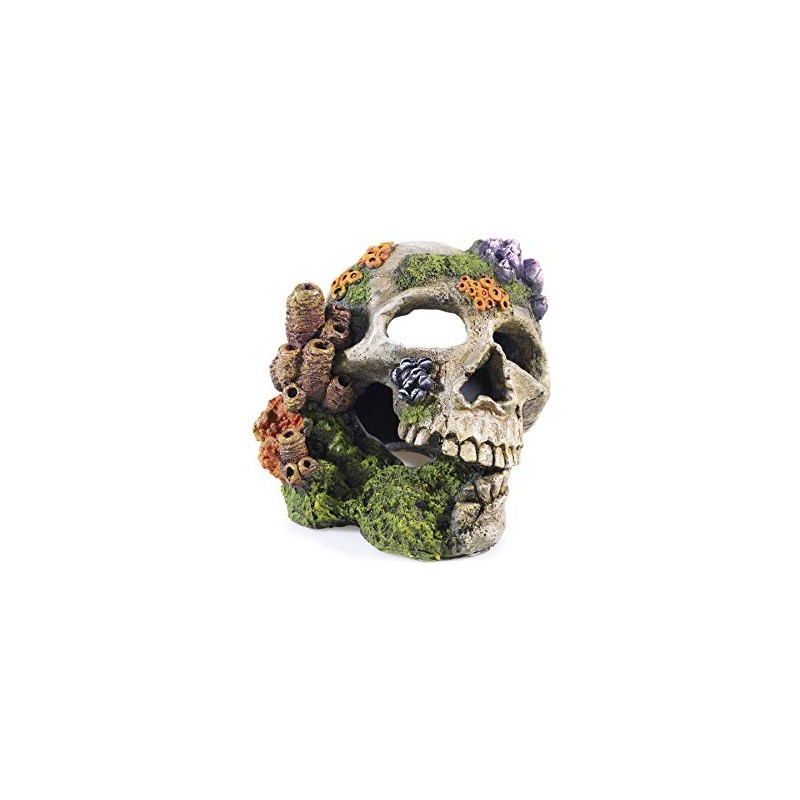 CLASSIC Polyresin Skull Aquarium Ornament 20cm