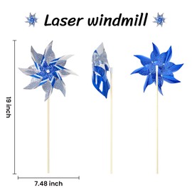 10 Pack Reflective Pinwheels for Yard and Garden, Wind Spinners Outdoor Bird Scare Devices, Sparkly Windmills for Garden Decor Scare Birds Away Garden Wind Spinners for Outside Patio Garden