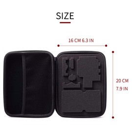 TEKCAM Action Camera Carrying Case Protective Storage Bag Compatible with Gopro Hero 13 12 11 10 9 8 7/AKASO EK7000/Brave 4/Brave 7 LE/Brave 8/APEXCAM/Dragon Touch Action Camera (Medium)