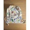 custombagsupplies 14x18 inches Cotton Drawstring Backpacks SCRIBBLE -1 count pack