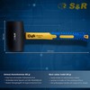 S&R Rubber Mallet Black 55 mm 450 g with Ergonomic
