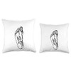 Foot Reflexology Podiatry Throw Pillow