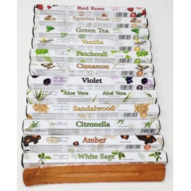 Stamford London Incense Selection x 12 Boxes -240 Sticks Pack with JROSE Incense Holder ST12Mix1