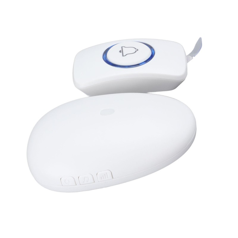 Wireless Doorbell Colorful Flashing Light 57 Ringtone Adjustable Volume for