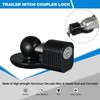 TOPSHINE Trailer Hitch Lock Anti-Theft, Fits 1-7/8", 2", and 2-5/16"