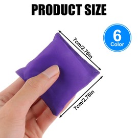 31 Pack Colorful Cornhole Bean Bags, Mini Bean Bags for Tossing, Nylon Beanbags for Throwing Game, Sack Tossing Beanbags for Outdoor Hand Toss Carnival Games,2.7 x 2.7Inch