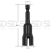 SDFIXINGS Black Chrome Vanadium Steel Power Wing Nut Driver, Slot