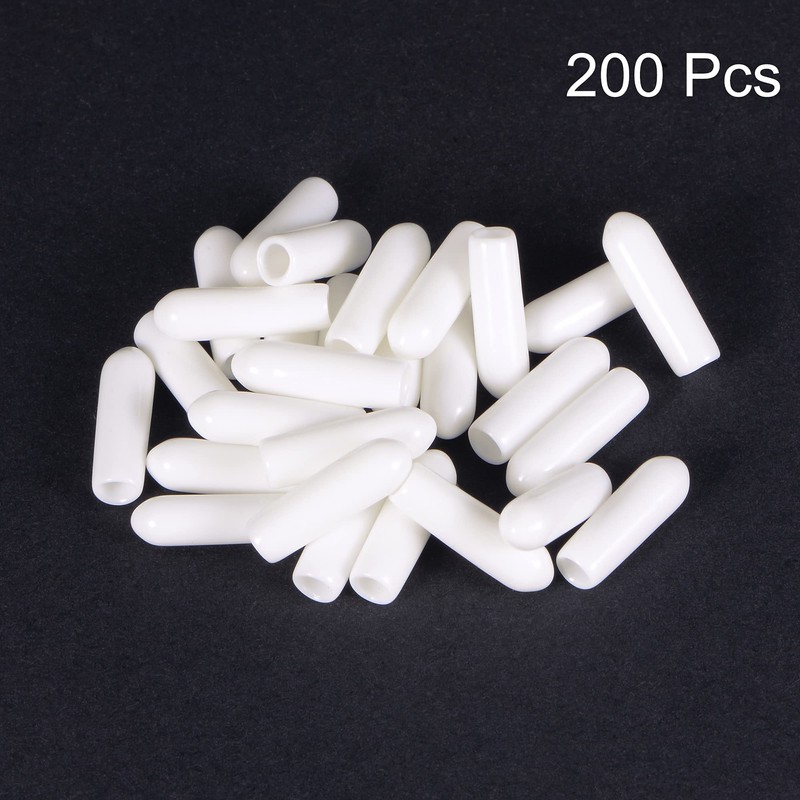sourcing map Round Rubber End Caps 1/8 Inch (3 mm)