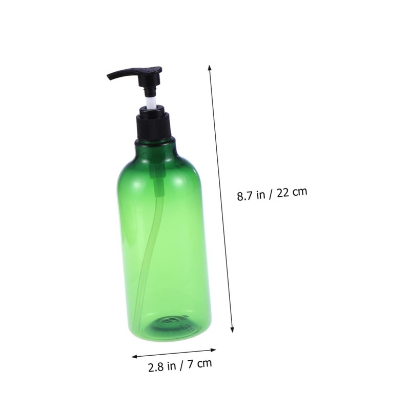 Baluue 2pcs Refillable Shampoo Dispenser Bottles Pump Containers for Essential