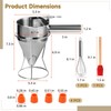 YOFAPA 40 oz Stainless Steel Batter Dispenser, 1.2 L Pancake