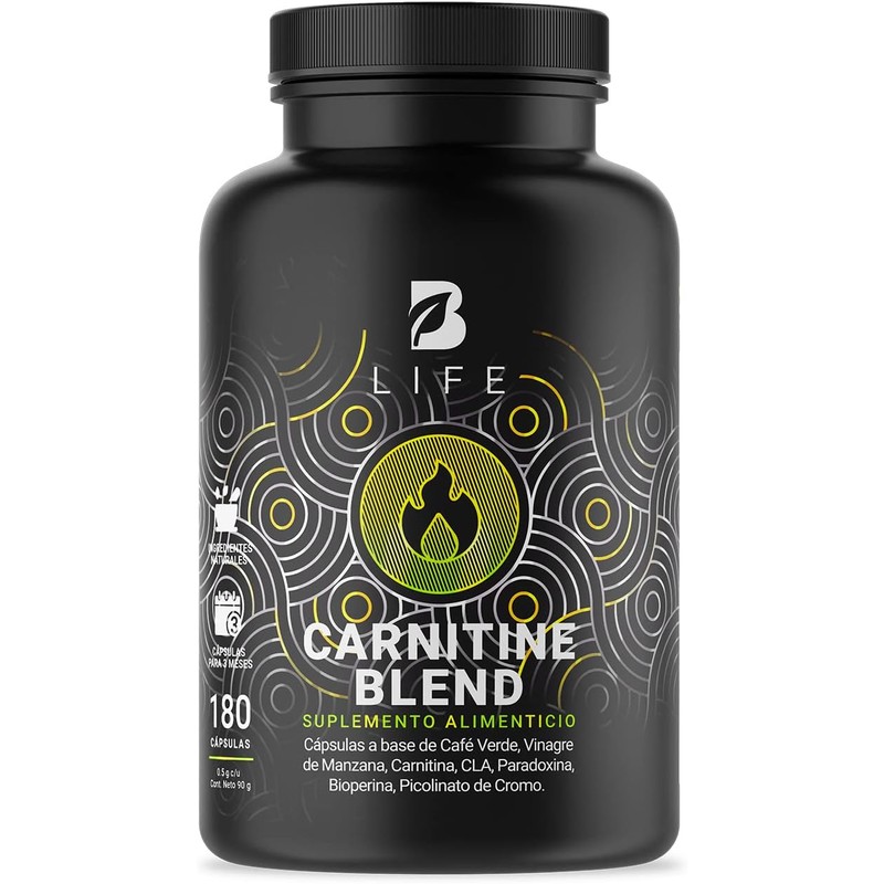 B Life Carnitina con Café Verde de 180 cápsulas