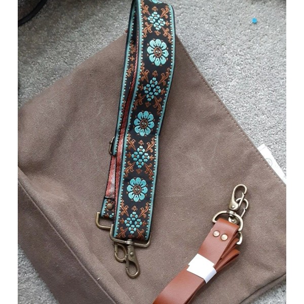 PRETTY SIMPLE Brand Slouchy Hobo Crossbody Bag With 2 Straps