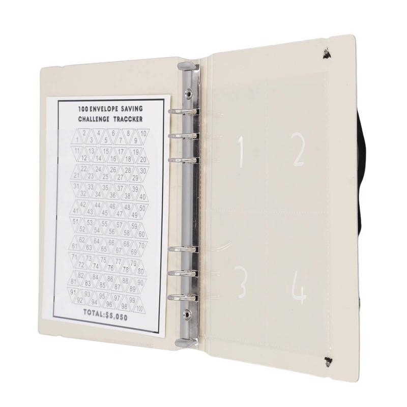 100 Envelopes Money Saving Challenge Binder Reusable A5 Budget Binder