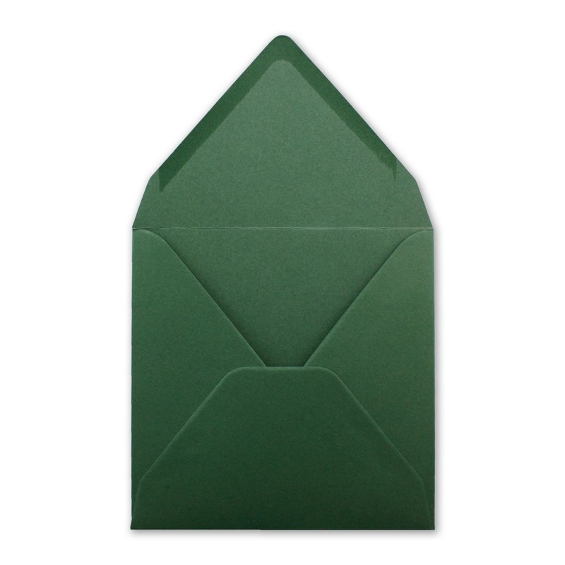 FarbenFroh Series Square Envelopes in Moss Green 15.5 x 15.5