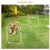 Heemab 4 Piece Dog Agility Training Equipment for Enhanced Bonding,