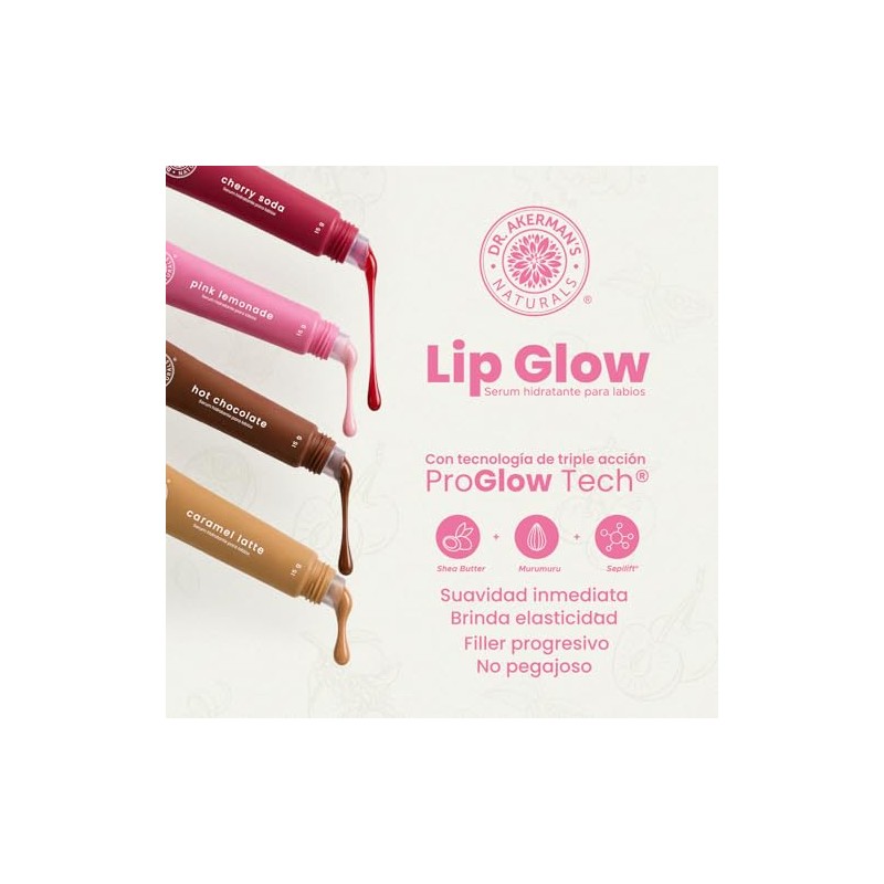 Lip Glow Serum Caramel Latte Dr Akerman Ultra Hidratante Filler