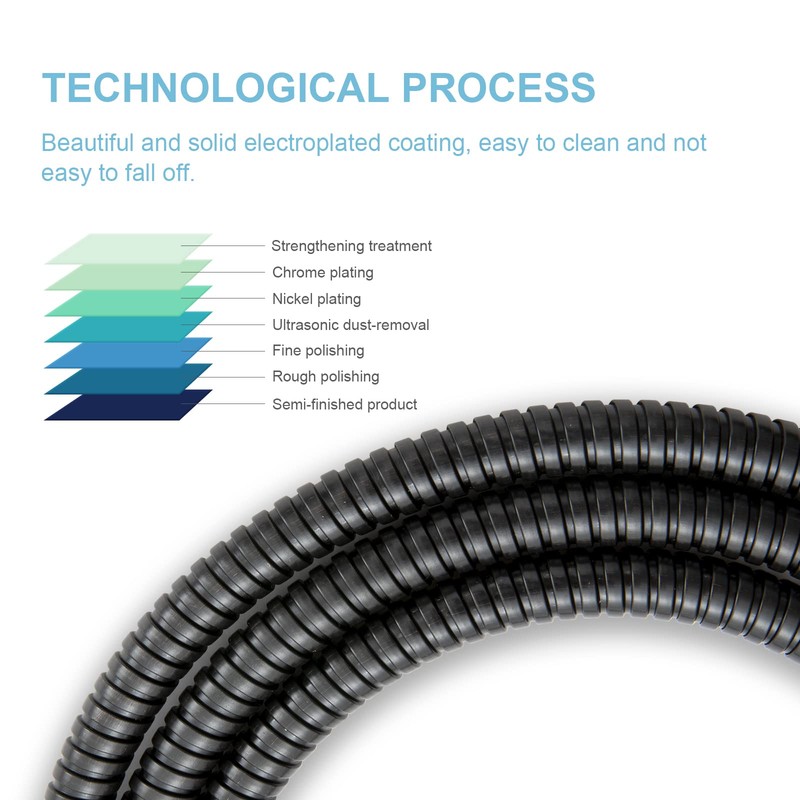 OFFO Shower Hose Oil Rubbed Bronze Kink Free Stainless Steel