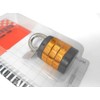 Waki Sangyo VA-102 Round Letter Combination Lock, 3 Tiers, 0.9