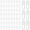 Pack of 200 curtain rollers, curtain hooks for rails, 8