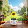 Solar Dancing Sunflower Decoration, Sunflower Solar Dancing Flower Solar Dancing