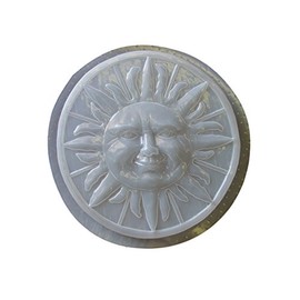 Large Round Sun Plastic Craft Mold use with Concrete or Cement for Making Stepping Stones 1152