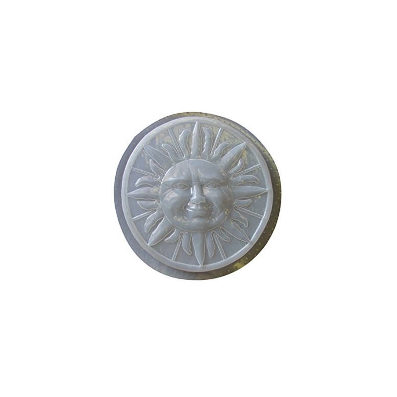 Large Round Sun Plastic Craft Mold use with Concrete or