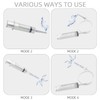 AZREKV 300ML Enema Syringe Cleaning Douche System，Travel Enema Kit for