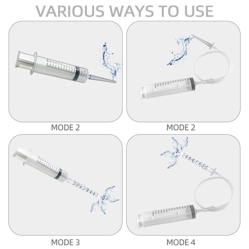 AZREKV 300ML Enema Syringe Cleaning Douche System，Travel Enema Kit for