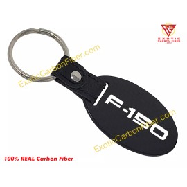 Exotic Carbon Fiber Ford F-150 Logo Text and Blue Ford Logo Carbon Fiber Key Fob 2x2 Gloss SALE!!