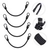 COHEALI 4pcs Elastic Straps with Hooks for Trucks Bikes and