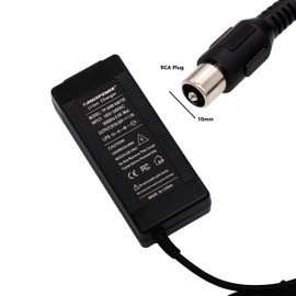 Cargador de batería Ebike de 48 V, salida de 54,6 V, 1,5 A, adaptador RCA enchufe de 10 mm para bicicleta eléctrica Mate X 13 Series batería botella