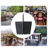 Furniture feet, black, keep perfectly away from the floor, square