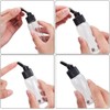 ABEST 10 Pack 30ML Airbrush Plastic Bottles Jars with caps