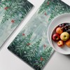 Cneztholim Winter Forest Hand Towels for Bathroom Pine Tree Cardinal
