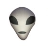 Mushy Pillows Grey Alien Character Head Microbead Throw Pillow Combo