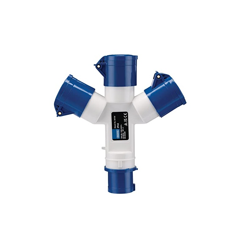 Draper 03720 230V 3-Way Splitter, 16A