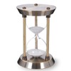 60 Minute Hourglass Sand Timer with Metal Frame, Big Size