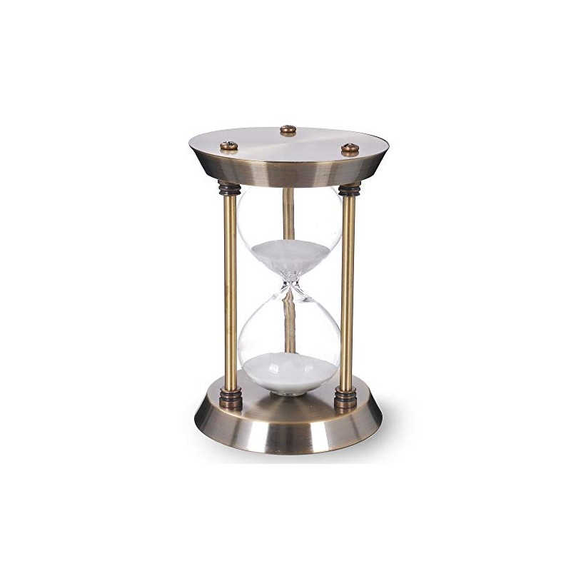 60 Minute Hourglass Sand Timer with Metal Frame, Big Size