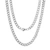 RWQIAN Cuban Link Chain Necklace for Men Women Stainless Steel
