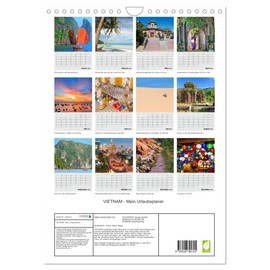 VIETNAM - Mein Urlaubsplaner (Wandkalender 2026 DIN A4 hoch), CALVENDO Monatskalender: Terminplaner mit Garantie für Fernweh (CALVENDO Orte)