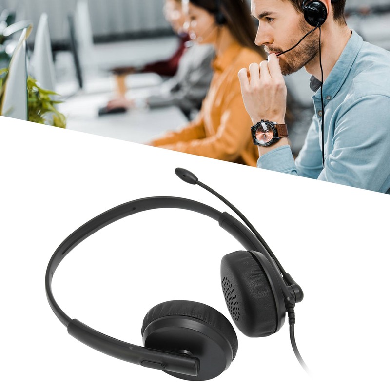 XD1000 USB Headset 3.5mm Noise Reduction Mic Customer Service Headset