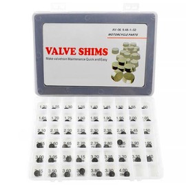 JCKLW Adjustable Valve Shim Kit 9.48mm O.D. 1.20mm-4.00mm Thick for Suzuki LT-Z400 QuadSport Z 2003-2012 LTR450Z LT-R450 QuadRacer 2006-2011/ YFZ450R YZ250FX YZF-R1 WR250F/Kawasaki KFX400(52pcs)