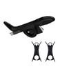 1PCS Black Violin Bow Grip Aid Helper Correcting,With Bow Stopper