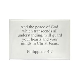 CafePress And The Peace Of God Which Transcends All Understa Rectangle Magnet, 3"x2" Refrigerator Magnet