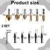 12PCS Countersink Drill Bit Set, Countersink Bits, Counter Sink Drill