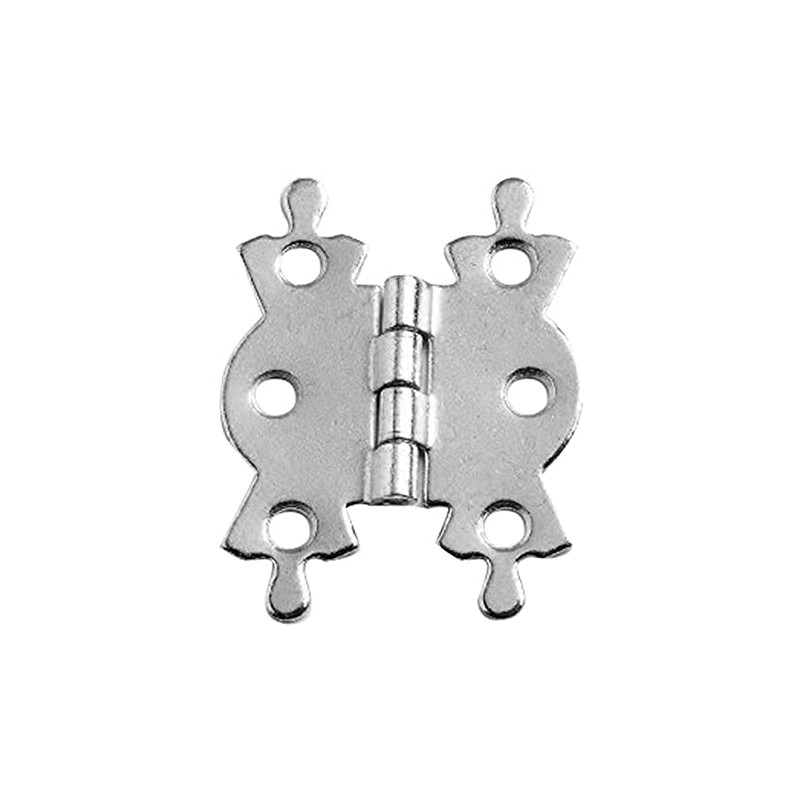 Merriway BH06196 (4 Pcs) Butterfly Hinge Chrome Plated 40mm -