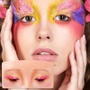 Tabla Mascarilla Práctica Maquillaje Silicona Modelo Ojos F