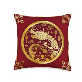 Happy Chinese New Year 2024 - Year of the Dragon Throw Pillow