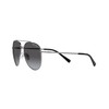 A|X ARMANI EXCHANGE Ax2043s Aviator Sunglasses, Shiny Gunmetal/Grey Gradient, 59