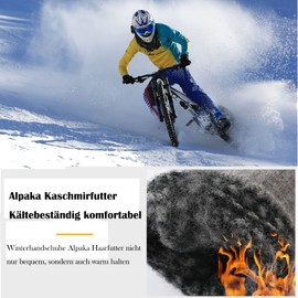 Sakiida Winter Gloves Men Women – Thermal Winter Gloves – Touchscreen Women's Warm Thermal Gloves – Stretchy Material, A002